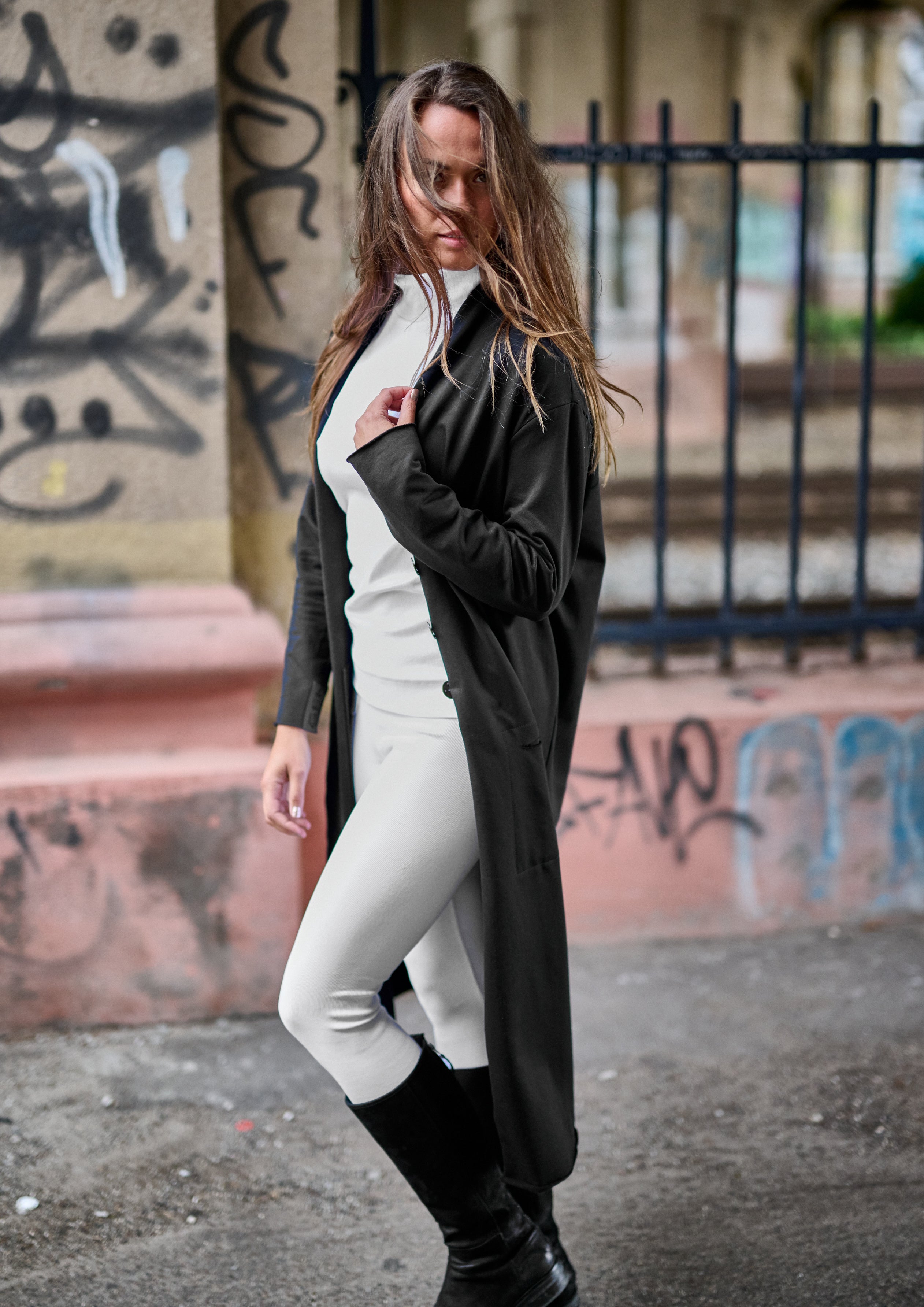 HENRIETTE STEFFENSEN COPENHAGEN TOP HØJ HALS - 71003 BLUSER WHITE 816