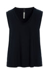TOP V-HALS - 96102 - BLACK
