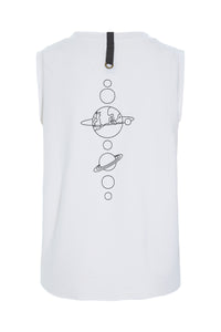 TOP V-HALS EARTH - 96102 EARTH - WHITE