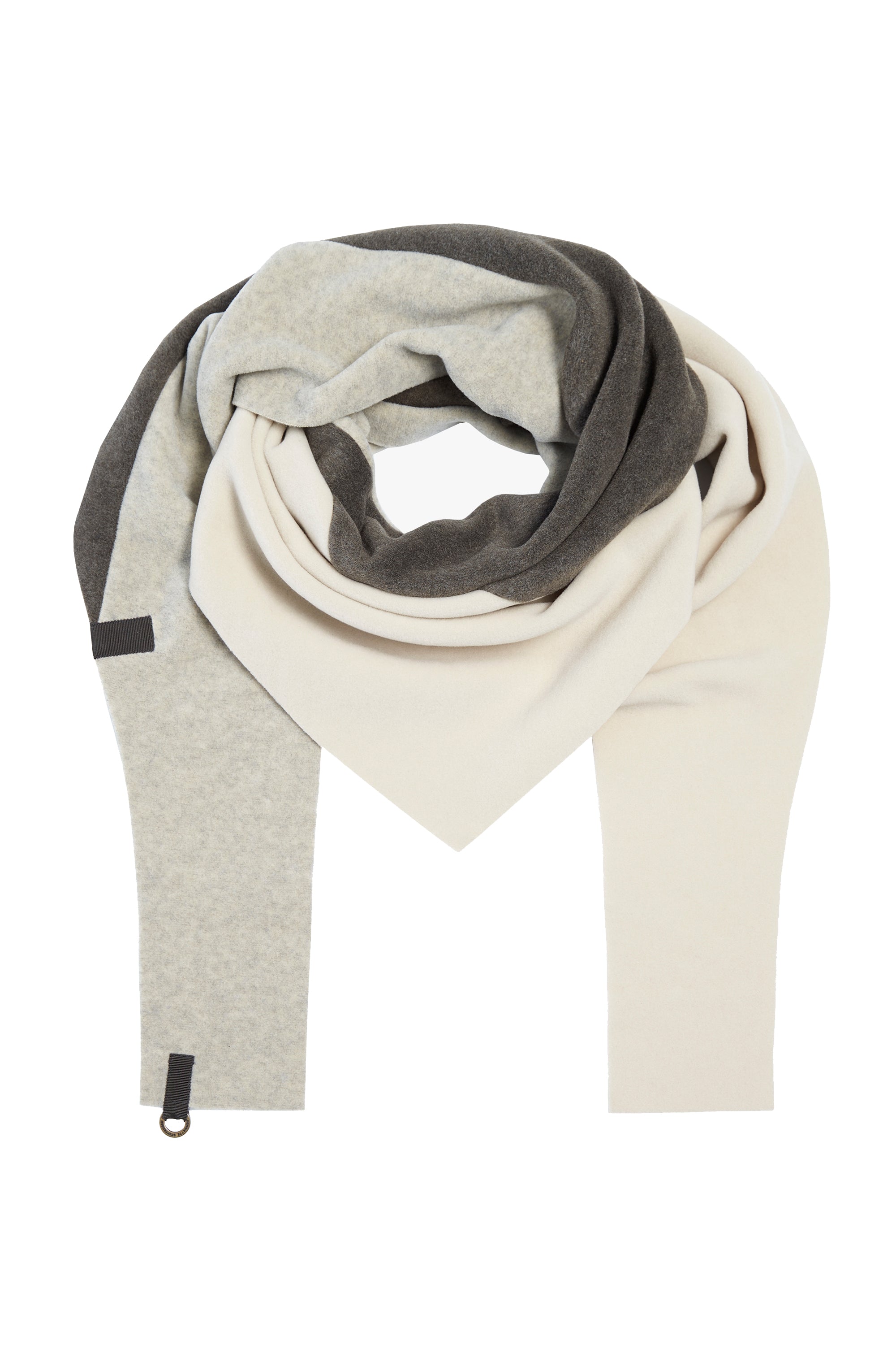 HENRIETTE STEFFENSEN COPENHAGEN TREKANTET HALSTØRKLÆDE NO WASTE - 4078NW SCARFS BARK/KIT/SAND 645