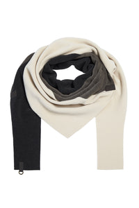 TREKANTET HALSTØRKLÆDE NO WASTE - 4078NW - BARK/KIT/SOFT BLACK