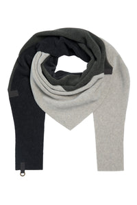 TREKANTET HALSTØRKLÆDE NO WASTE - 4078NW - FORREST/SAND/SOFT BLACK