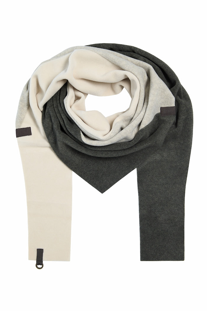 HENRIETTE STEFFENSEN COPENHAGEN TREKANTET HALSTØRKLÆDE NO WASTE - 4078NW SCARFS KIT/SAND/FORREST 731