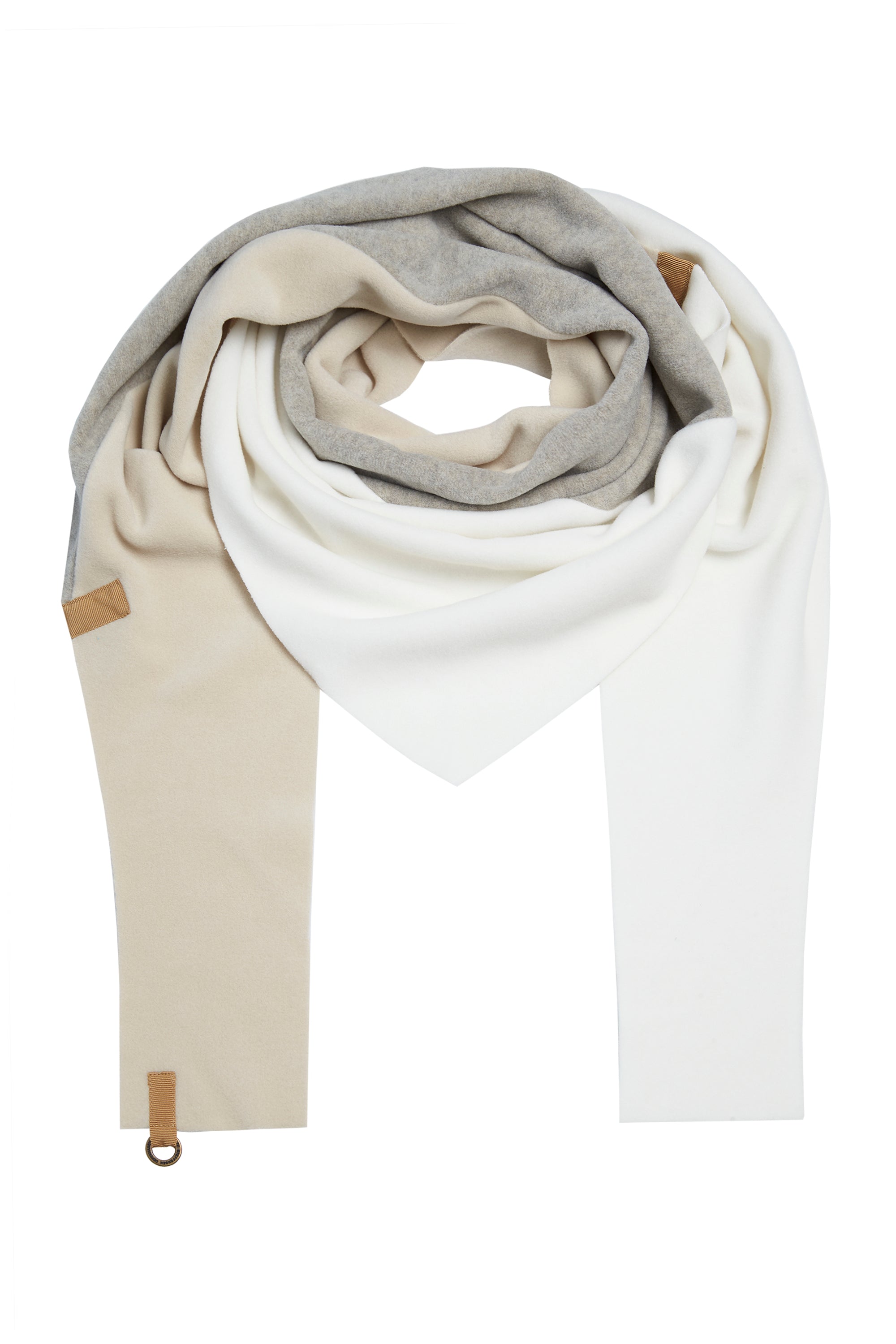 HENRIETTE STEFFENSEN COPENHAGEN TREKANTET HALSTØRKLÆDE NO WASTE - 4078NW SCARFS KIT/SAND/OFF WHITE 439