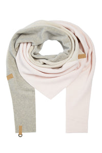 TREKANTET HALSTØRKLÆDE NO WASTE - 4078NW - KIT/SOFT ROSE/SAND