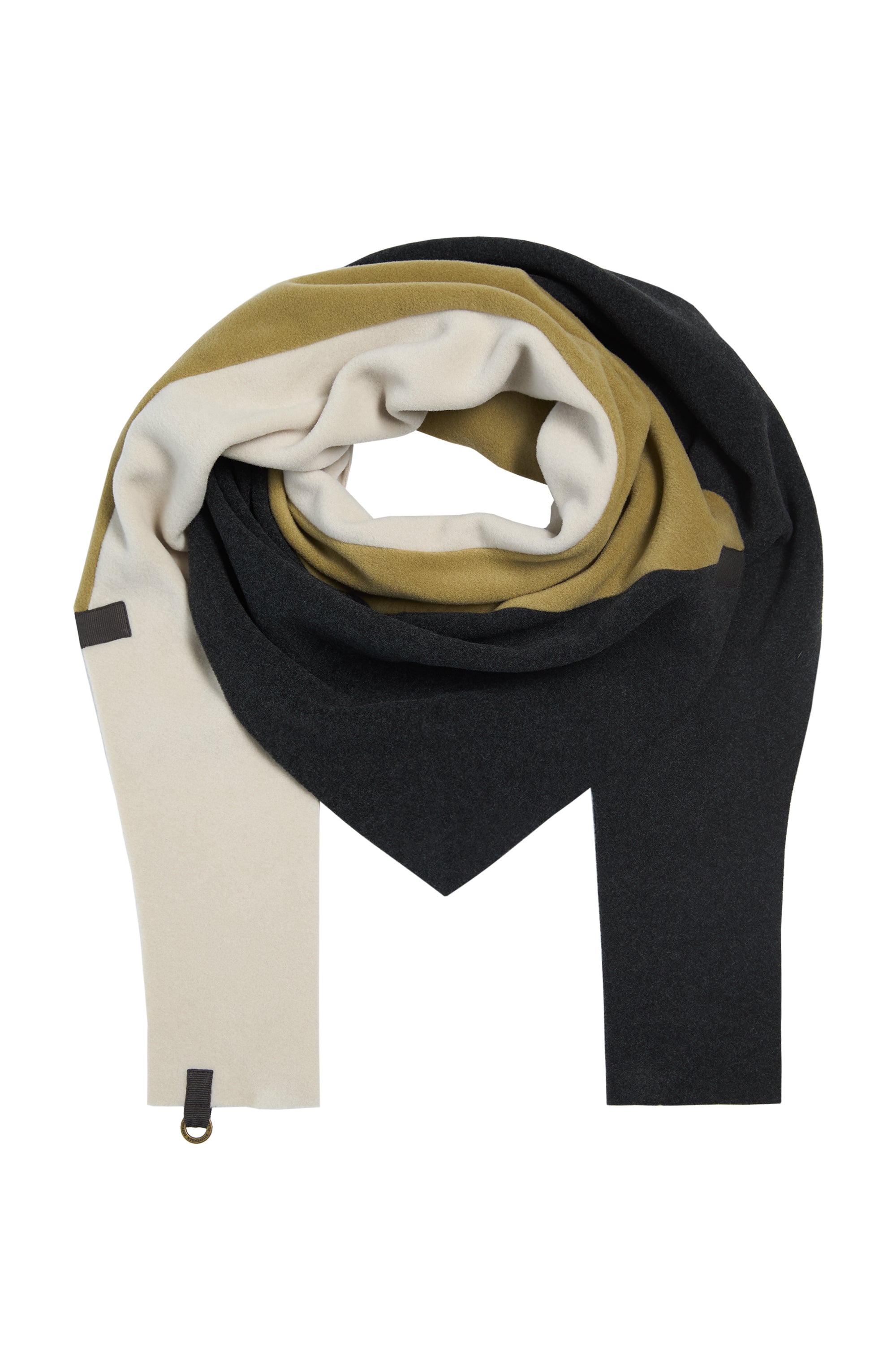HENRIETTE STEFFENSEN COPENHAGEN TREKANTET HALSTØRKLÆDE NO WASTE - 4078NW SCARFS OLIVE/SB/KIT 327