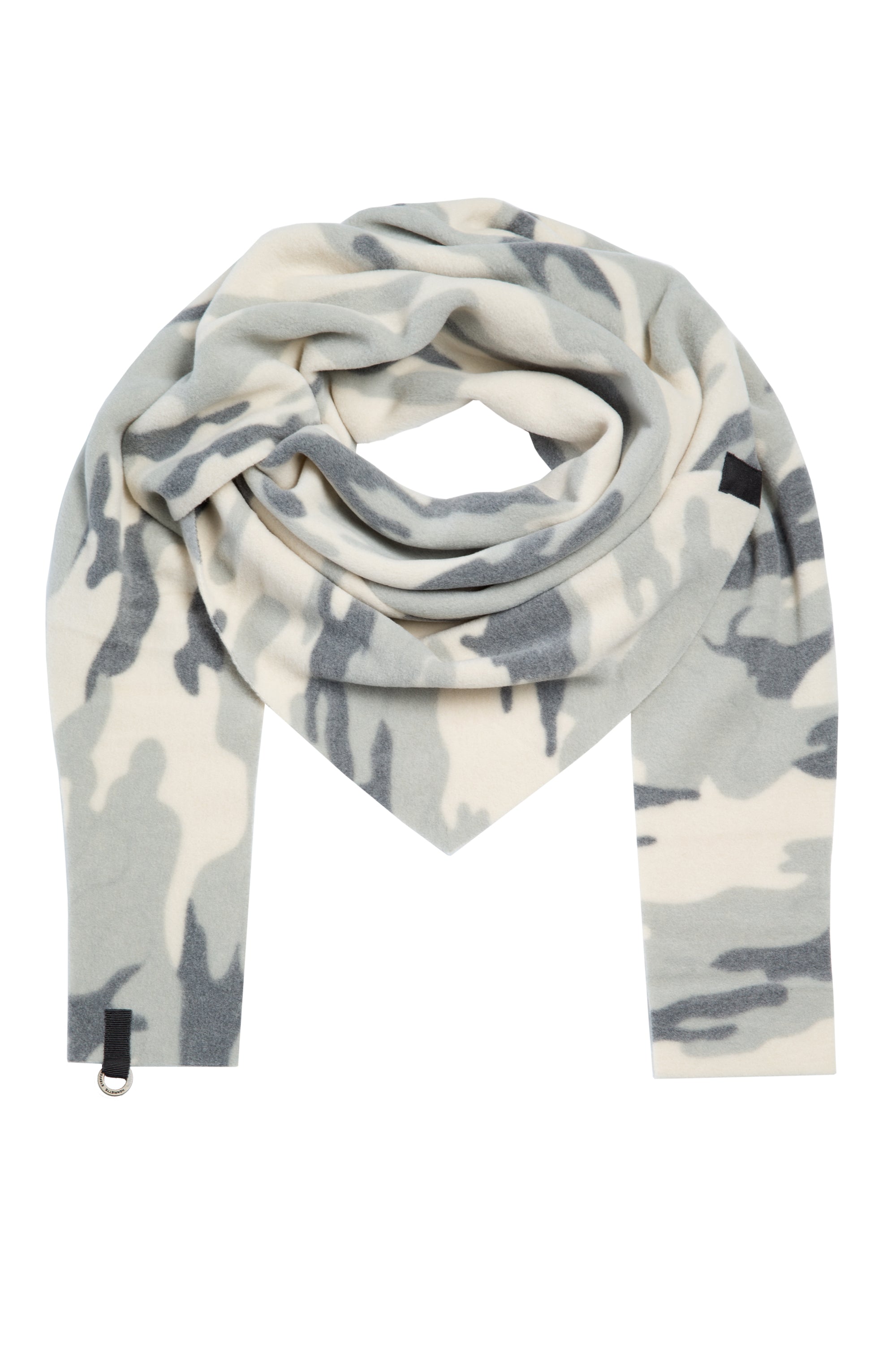 HENRIETTE STEFFENSEN COPENHAGEN TREKANTET TØRKLÆDE - 4051P SCARFS Camouflage grey blue 104