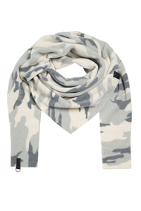 TREKANTET TØRKLÆDE - 4051P - Camouflage grey blue