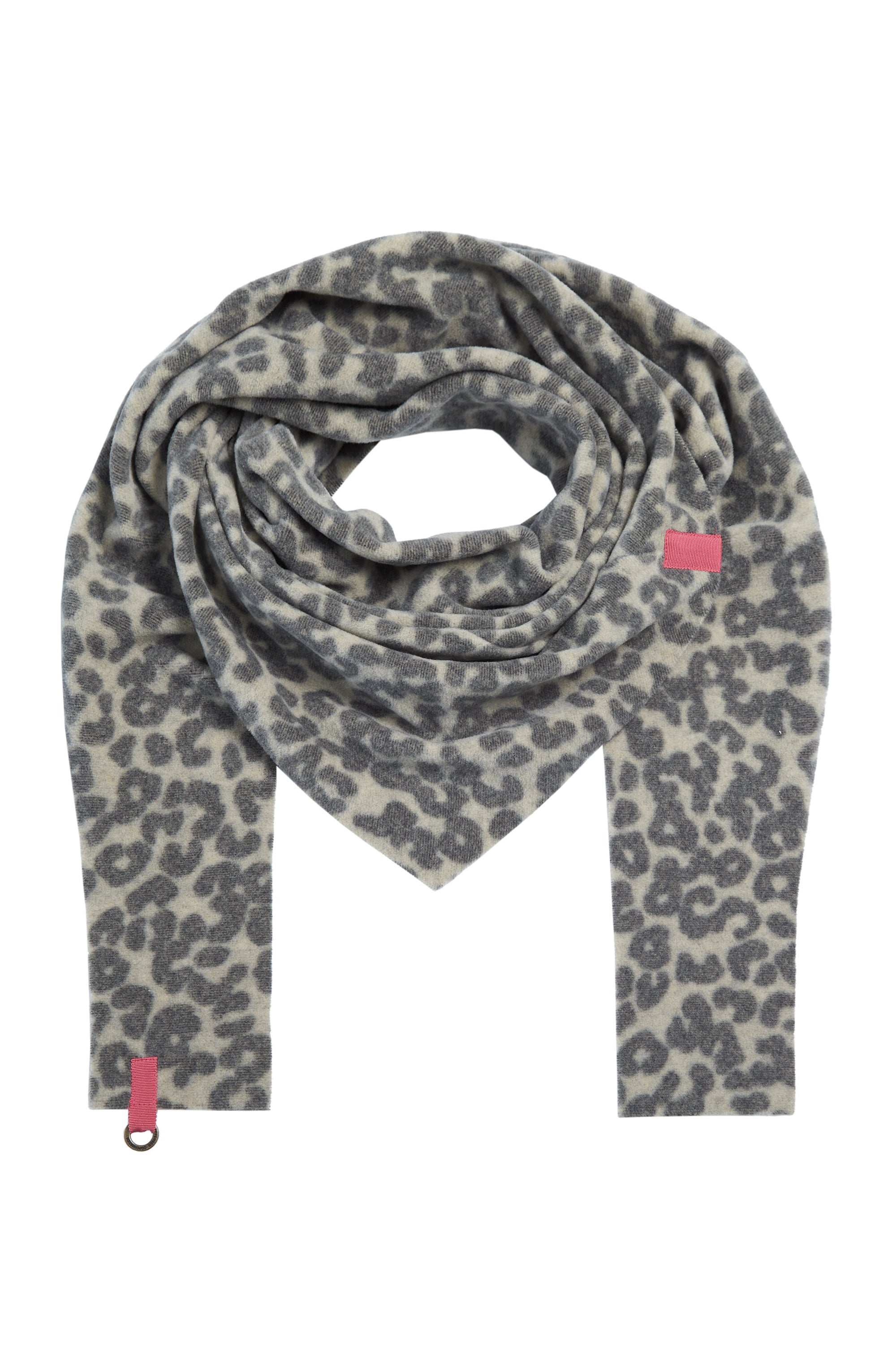 HENRIETTE STEFFENSEN COPENHAGEN TREKANTET TØRKLÆDE - 4051P SCARFS LEOPARD pink 115