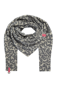TREKANTET TØRKLÆDE - 4051P - LEOPARD pink
