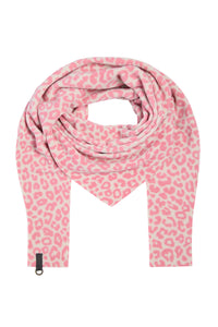 TREKANTET TØRKLÆDE - 4051P - PINK LEO