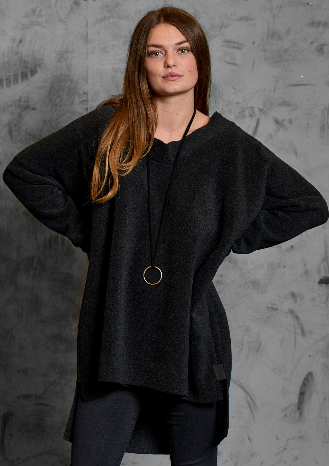 HENRIETTE STEFFENSEN COPENHAGEN TUNIKA - 1350 TUNICS SOFT BLACK 914