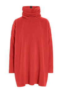 TUNIKA MED HØJ HALS - 1288 - TOMATO