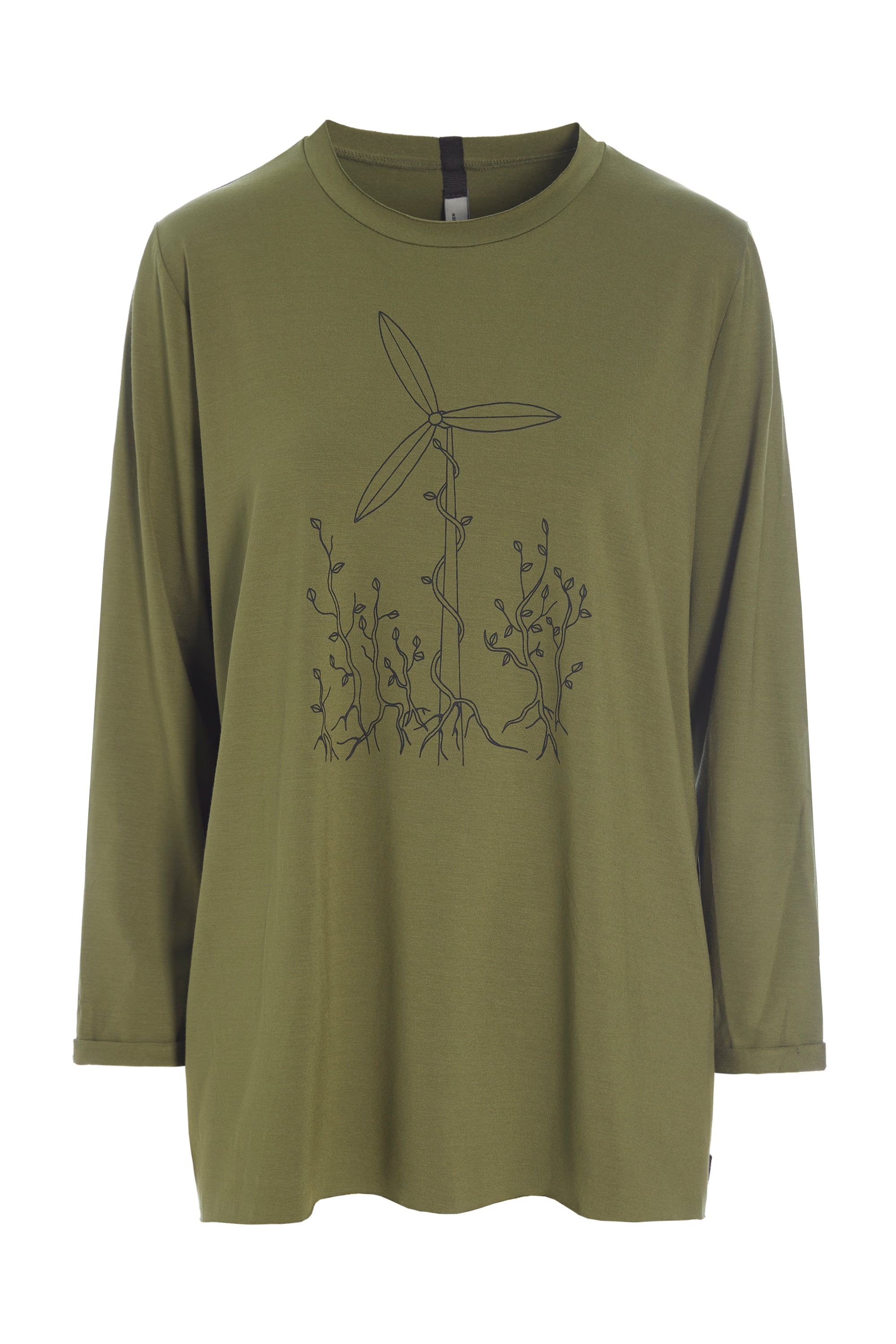 HENRIETTE STEFFENSEN COPENHAGEN T SHIRT FREEDOM PRINT - 96074 BLUSER MOSS 611