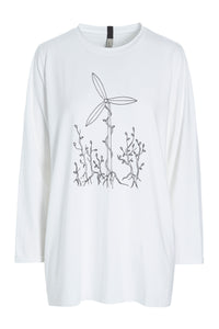 T SHIRT FREEDOM PRINT - 96074 - WHITE