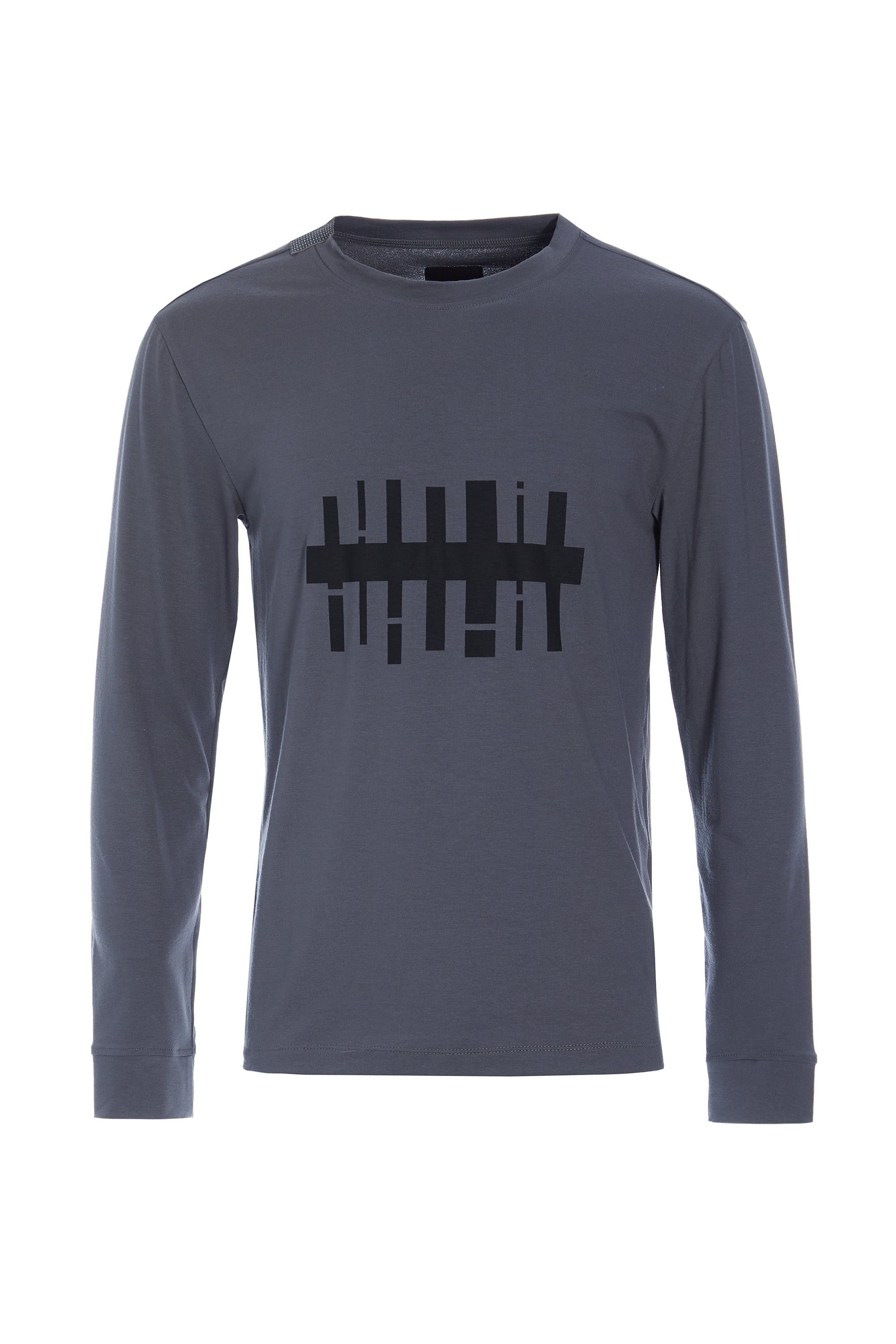 CARL BY STEFFENSEN COPENHAGEN T SHIRT M/ PRINT &amp; LANGE ÆRMER - 1019CP T-SHIRTS GREY 905