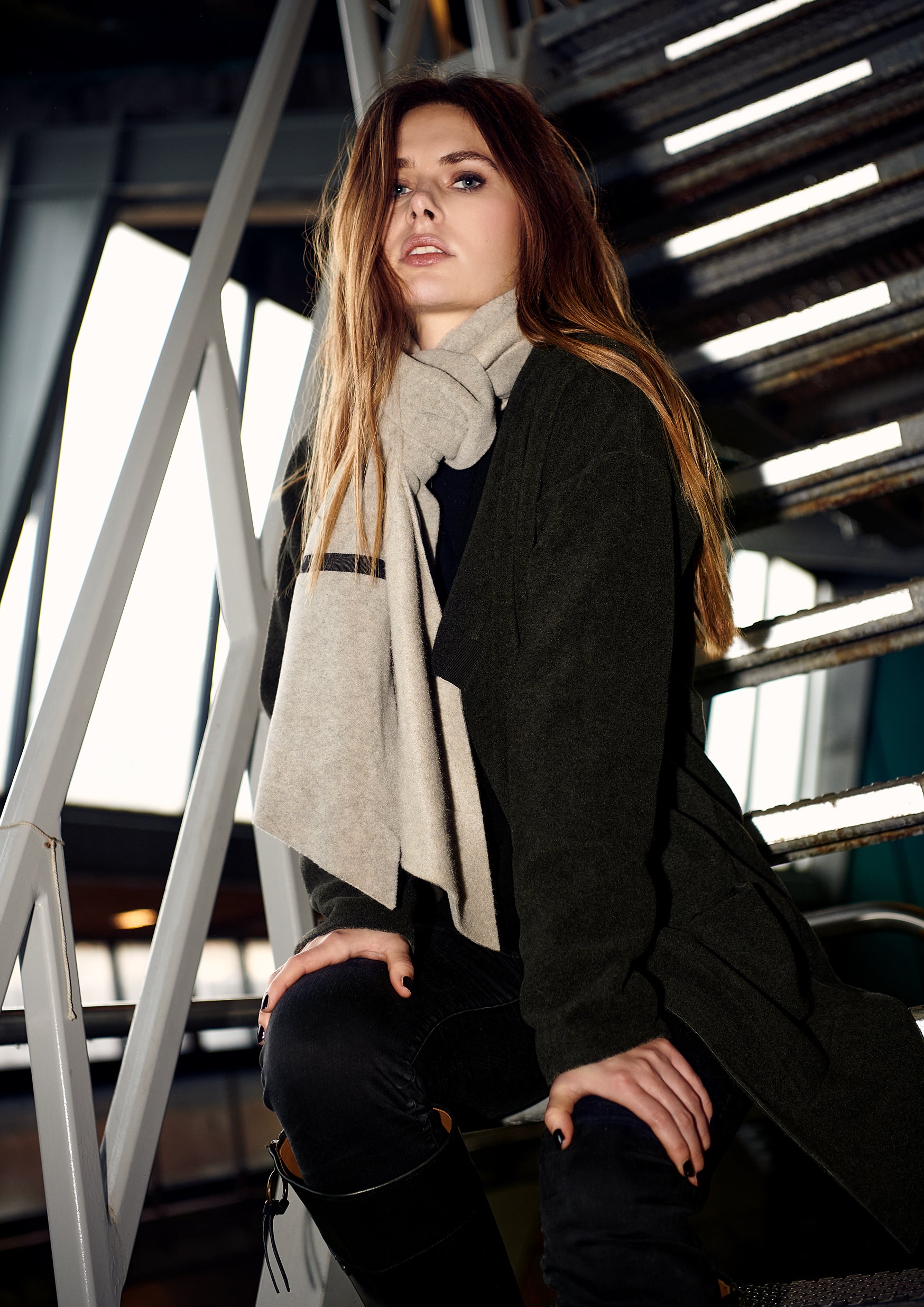 HENRIETTE STEFFENSEN COPENHAGEN Tørklæde - 4088 SCARFS SAND 805