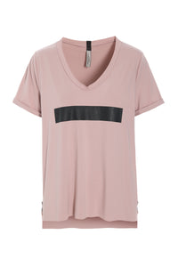 V-NECK TEE - 96105 ERASE - NUDE