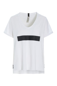 V-NECK TEE - 96105 ERASE - WHITE