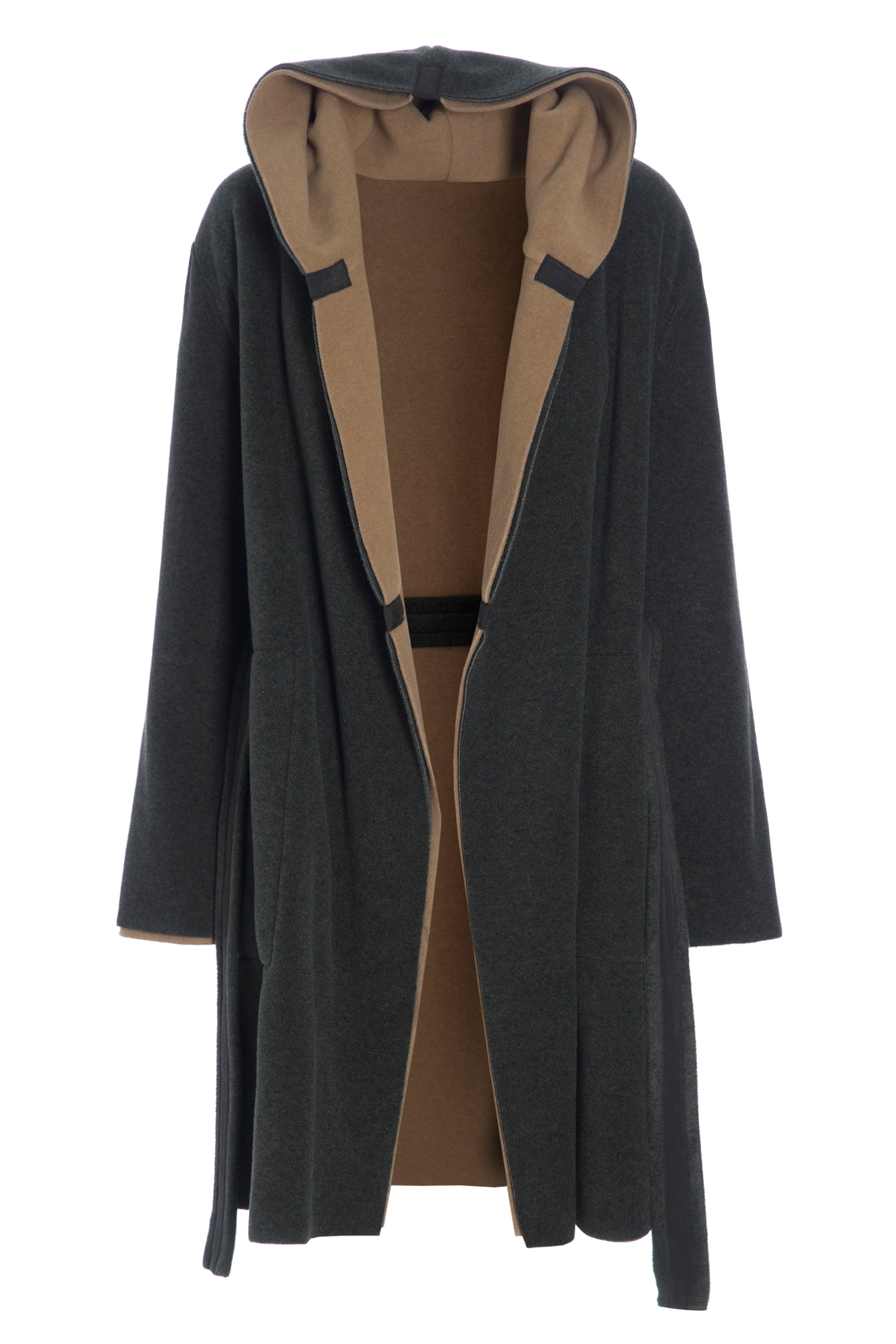 HENRIETTE STEFFENSEN COPENHAGEN VENDBAR FRAKKE HÆTTE - 7132 COATS FORREST/CAMEL 826
