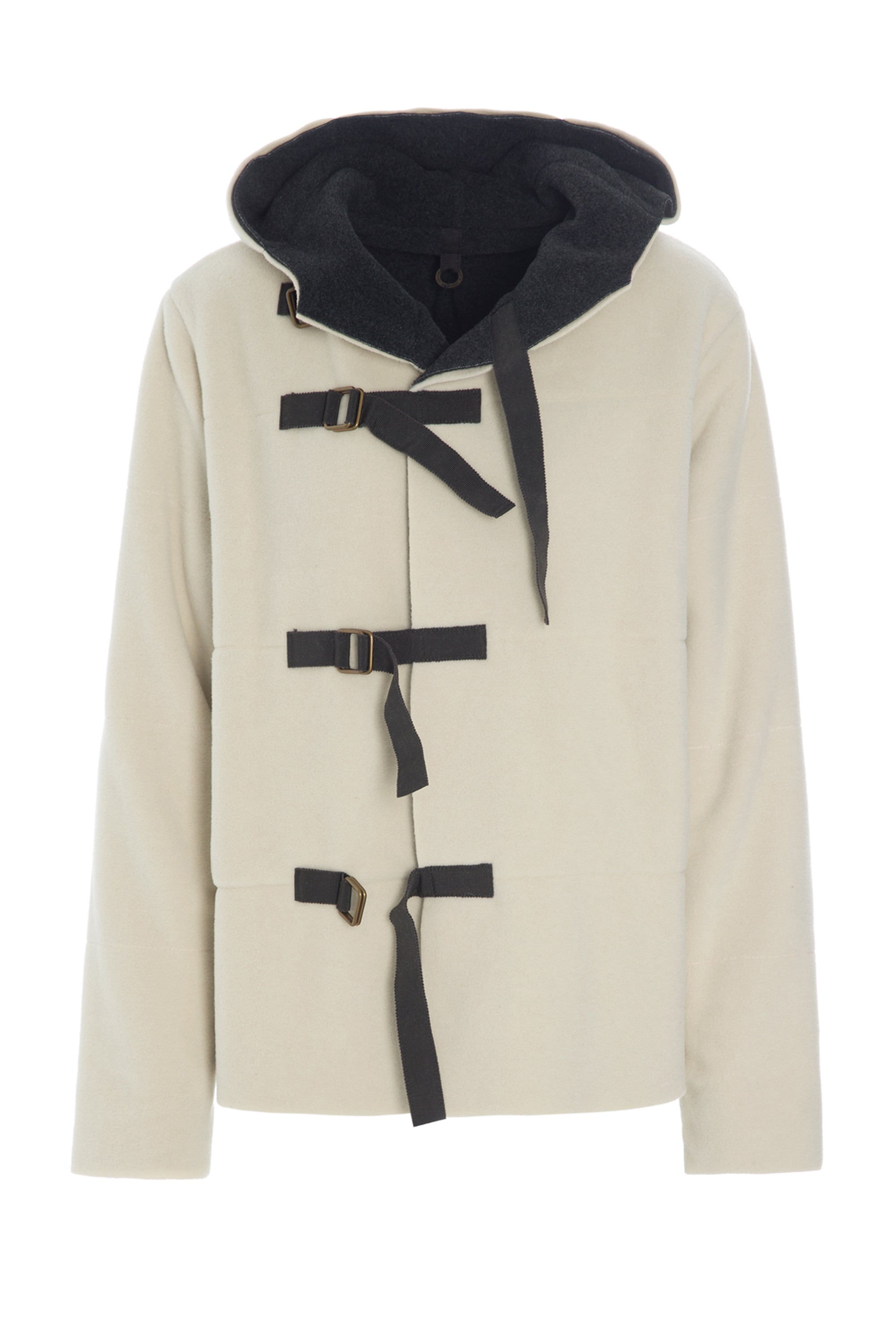 HENRIETTE STEFFENSEN COPENHAGEN VENDBAR JAKKE - 7122 JACKETS SOFT BLACK/WINTER WHITE 918