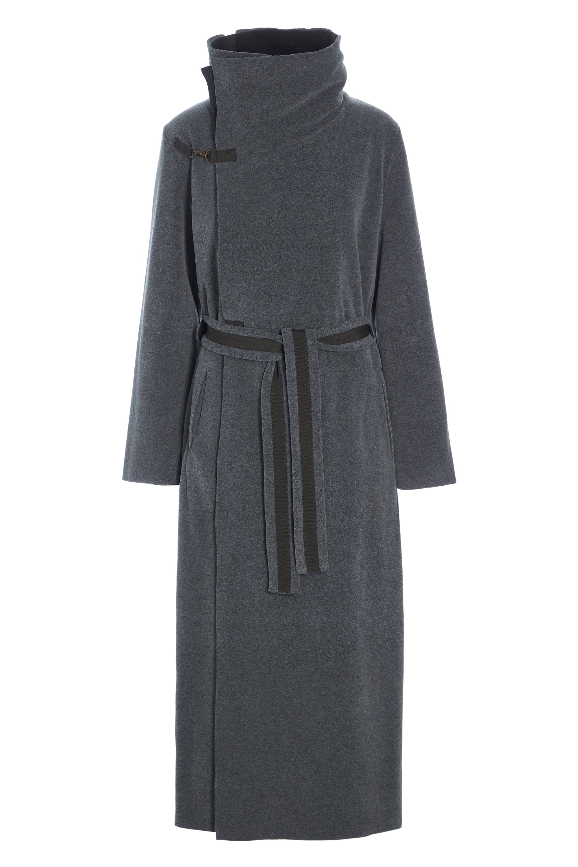 HENRIETTE STEFFENSEN COPENHAGEN VENDBAR TRENCHCOAT - 7145 COATS GREY/SOFT BLACK 647