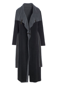 VENDBAR TRENCHCOAT - 7145 - GREY/SOFT BLACK