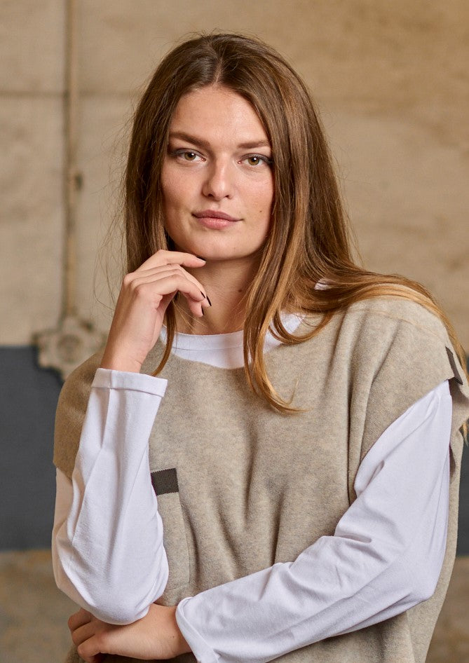 HENRIETTE STEFFENSEN COPENHAGEN VEST - 1353 VESTS SAND 805