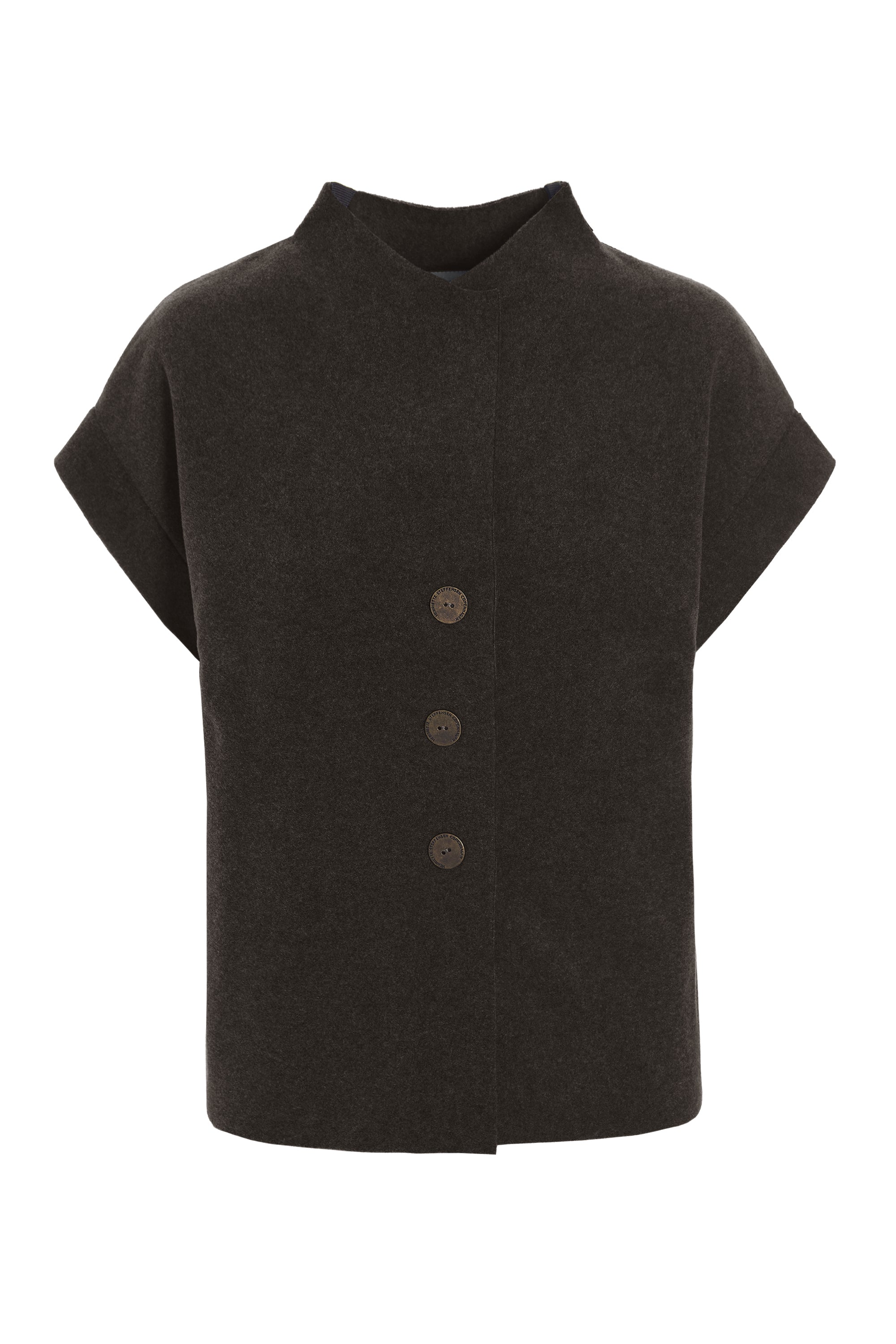 HENRIETTE STEFFENSEN COPENHAGEN VEST - 7170 VESTS CHOKOLATE 844