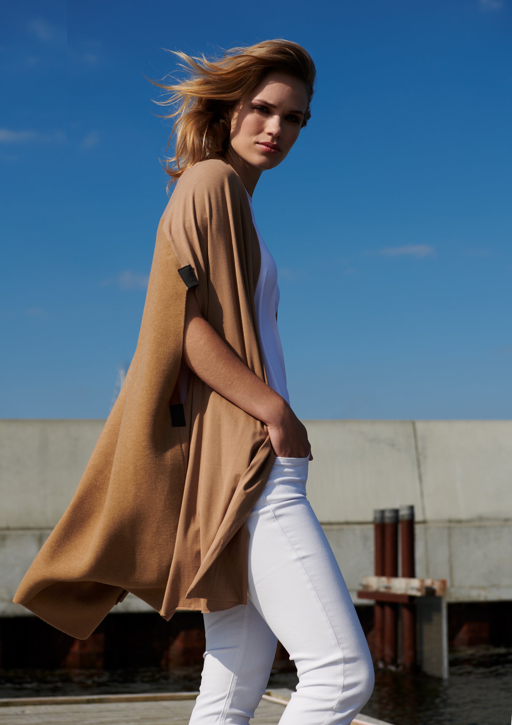 HENRIETTE STEFFENSEN COPENHAGEN VEST MIX - 7139 VESTS CAMEL/CAMEL 819