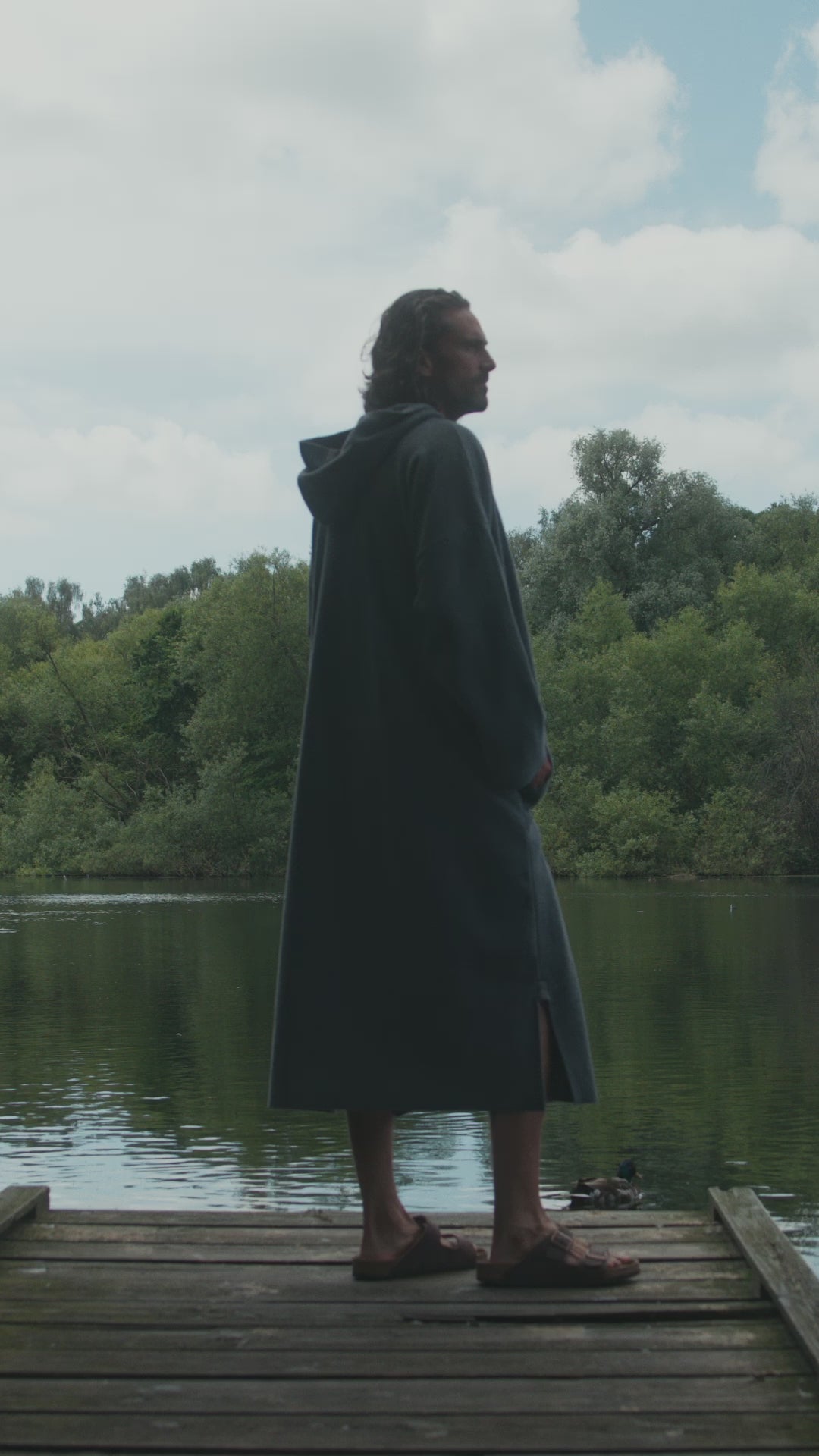 CARL BY STEFFENSEN COPENHAGEN BADEPONCHO MÆND - 4097 PONCHOS GREY 905