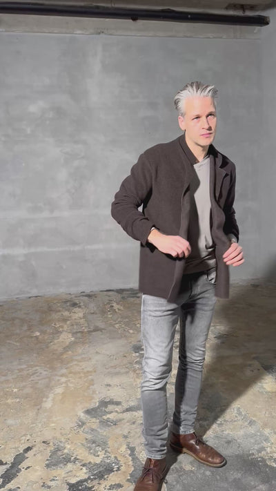CARL BY STEFFENSEN COPENHAGEN CARDIGAN - 1001C CARDIGANS CHOCOLATE 844