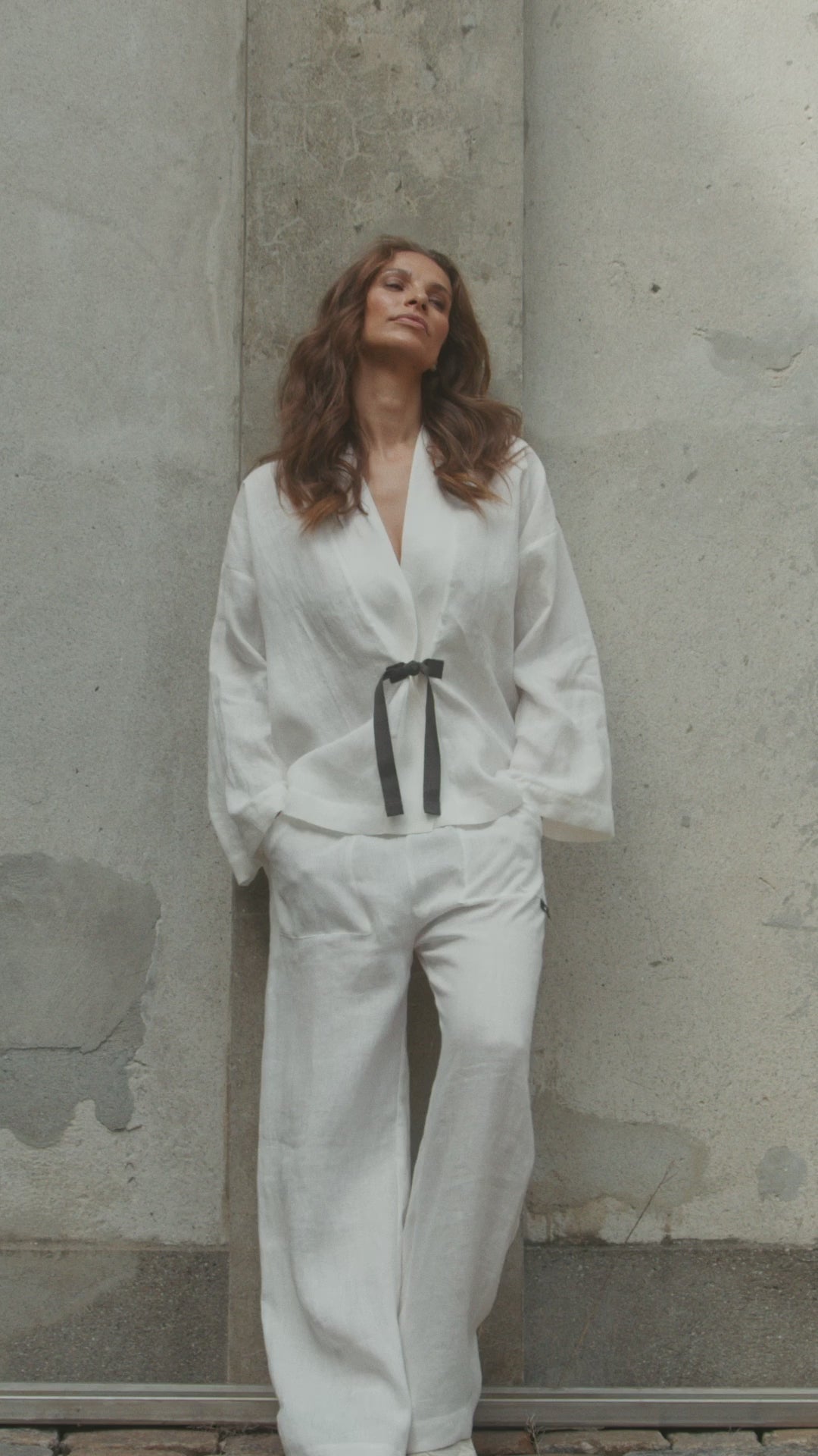 HENRIETTE STEFFENSEN COPENHAGEN KIMONO JAKKE - 87000 CARDIGANS IVORY 888