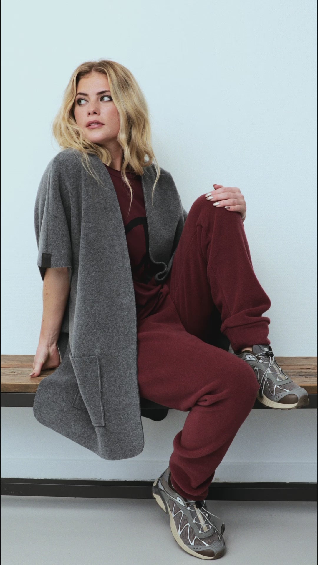 HENRIETTE STEFFENSEN COPENHAGEN JOGGING BUKSER - 2110 BUKSER BORDEAUX 474