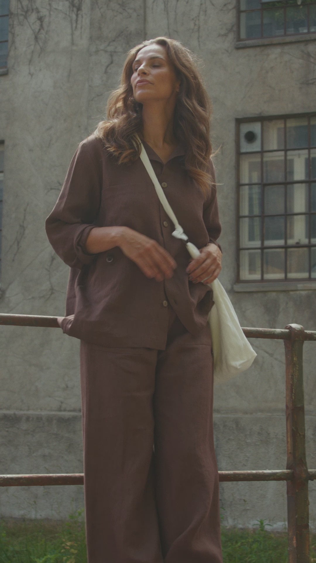 HENRIETTE STEFFENSEN COPENHAGEN SKJORTE - 81000 SKJORTE CHOCOLATE 844