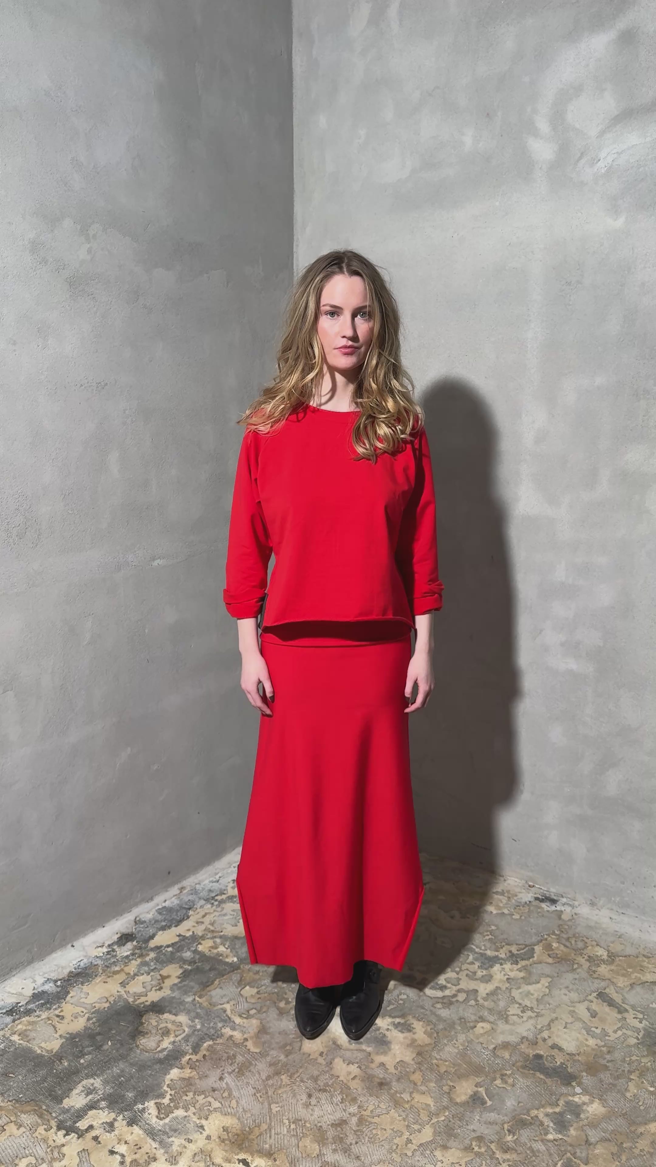 HENRIETTE STEFFENSEN COPENHAGEN NEDERDEL LANG - 73012 NEDERDELE TOMATO 845