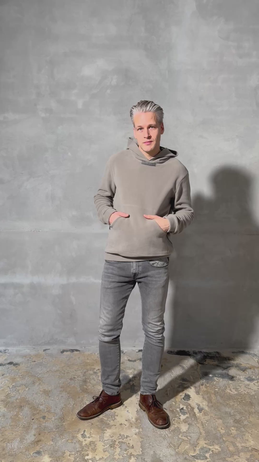 CARL BY STEFFENSEN COPENHAGEN HÆTTETRØJE - 1023C BLOUSES & SWEATERS ELEPHANT 654