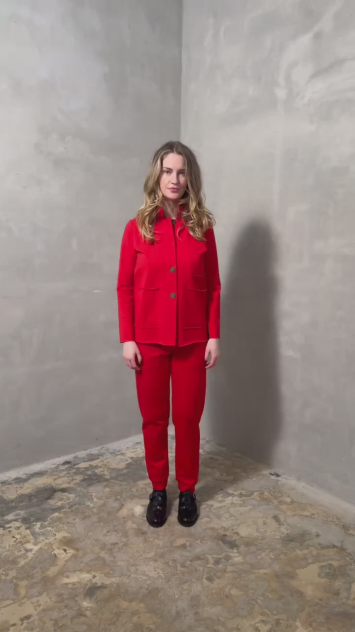 HENRIETTE STEFFENSEN COPENHAGEN SAFARI JAKKE - 77004 CARDIGANS TOMATO 845