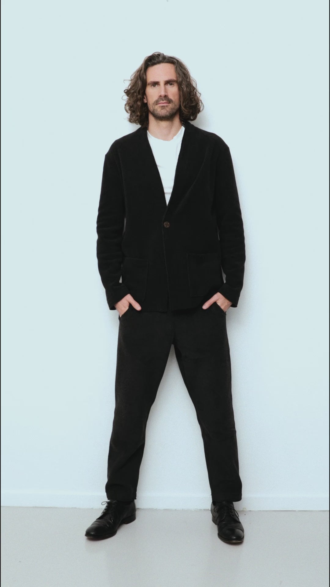 CARL BY STEFFENSEN COPENHAGEN FLEECE BUKSER - 1051C BUKSER SOFT BLACK 914