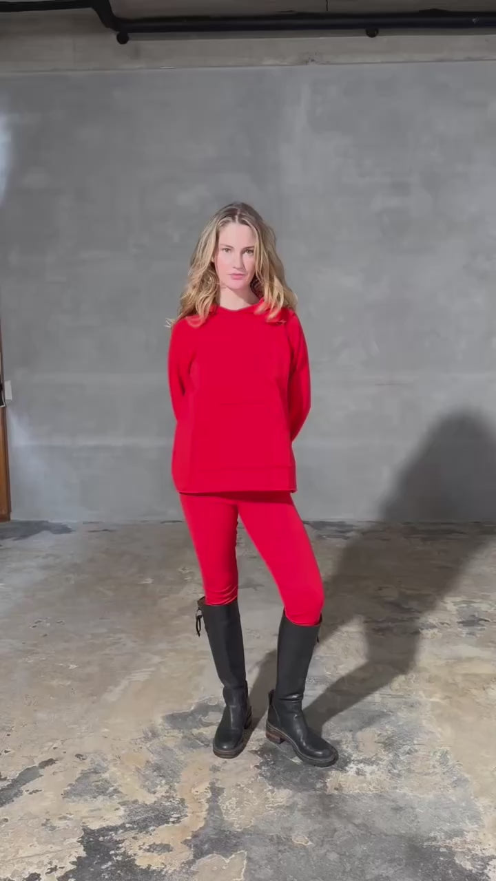 HENRIETTE STEFFENSEN COPENHAGEN HÆTTETRØJE - 71015 HOODIES TOMATO 845