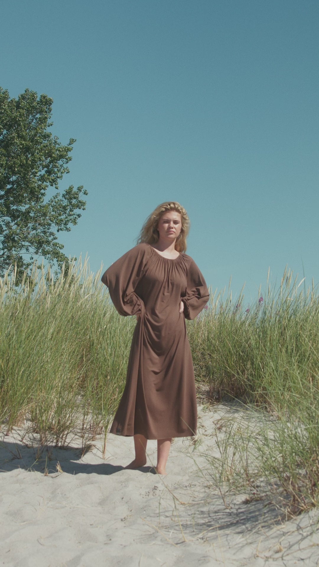 HENRIETTE STEFFENSEN COPENHAGEN ALL DAY KJOLR - 98066 KJOLER CHOCOLATE 844