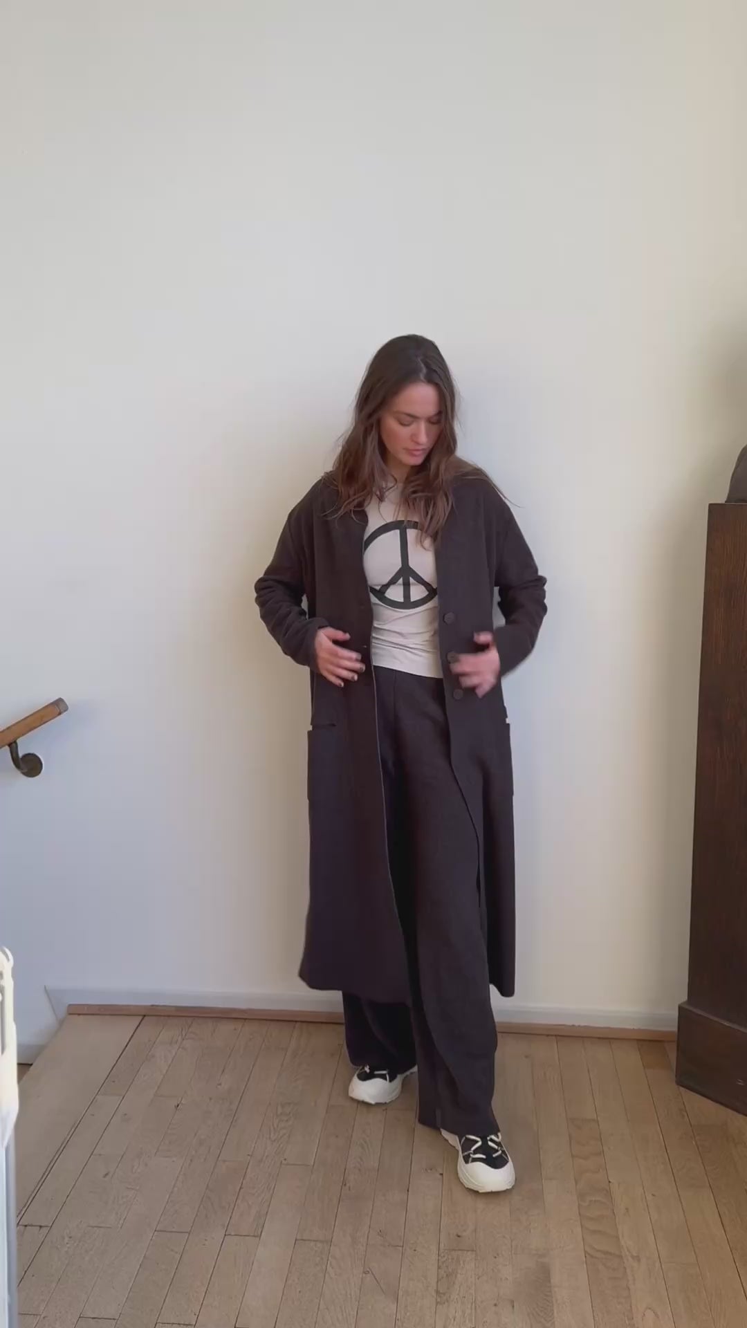 HENRIETTE STEFFENSEN COPENHAGEN FLARE BUKSER - 2116 BUKSER CHOCOLATE 844